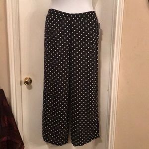 Lightweight Polka-dot pants, wide-leg